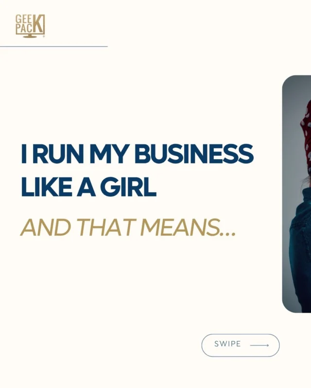 They told us “like a girl” was a bad thing. They were very wrong.

But now we're reclaiming it - one brilliant, bold, and deeply human business move at a time 💪

💬 Finish the sentence in the comments: “I run my business like a girl, and that means…”

#EntrepreneurLikeAGirl #WomenInBusiness #GeekPack #LeadLikeAGirl #AuthenticEntrepreneurship